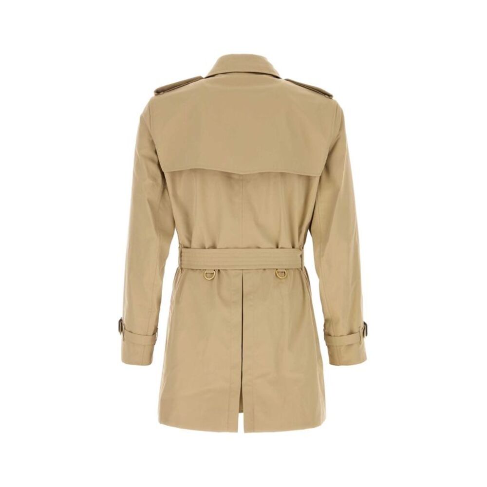 Burberry Men Beige Gabardine Trench Coat - Picture 2 of 2